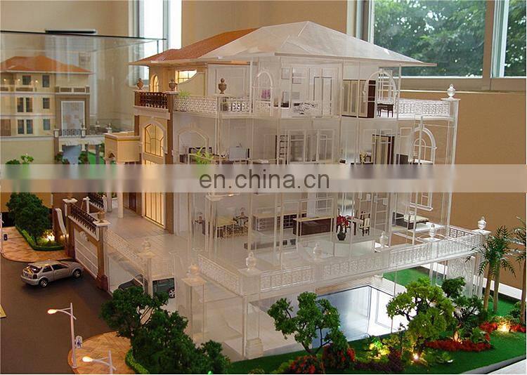 Double floor villa house model, Modern architectural scale models