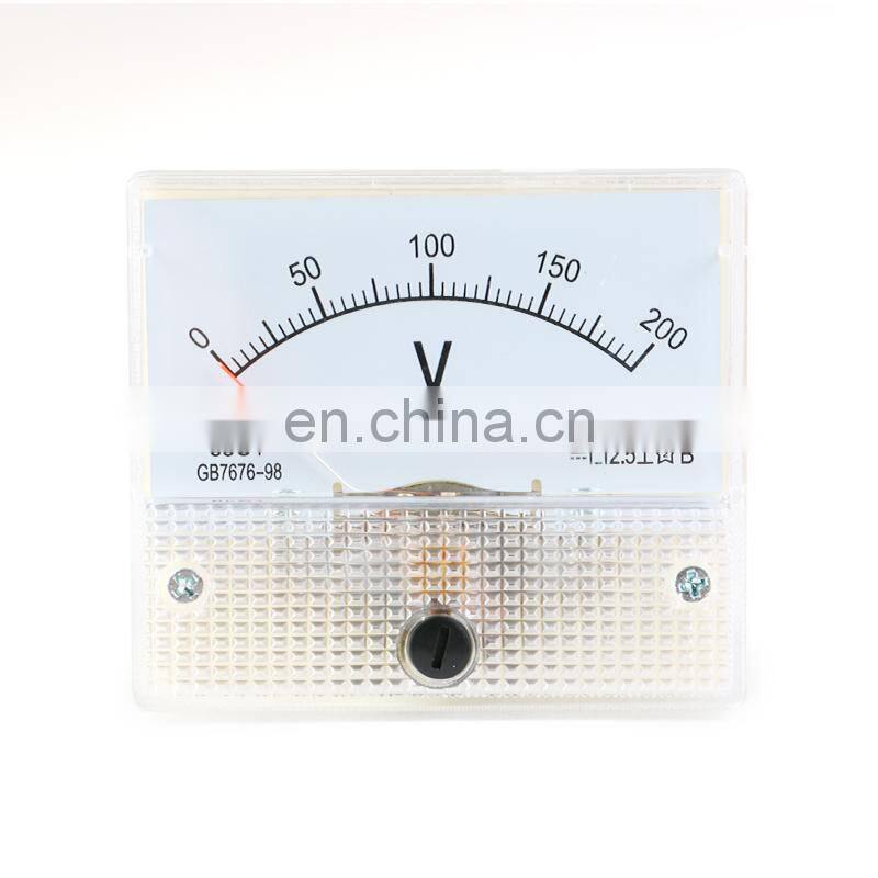 DC Analog Pointer Voltage Meter Panel 5V 10V 15V 20V 30V 50V 100V 200V 300V Gauge Voltage Mechanical Voltage Meters