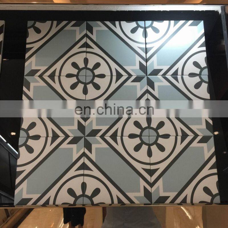 20x 20 Blue 3d Geometric Inkjet interior Porcelain Floor and Outside Wall Decorative Tiles