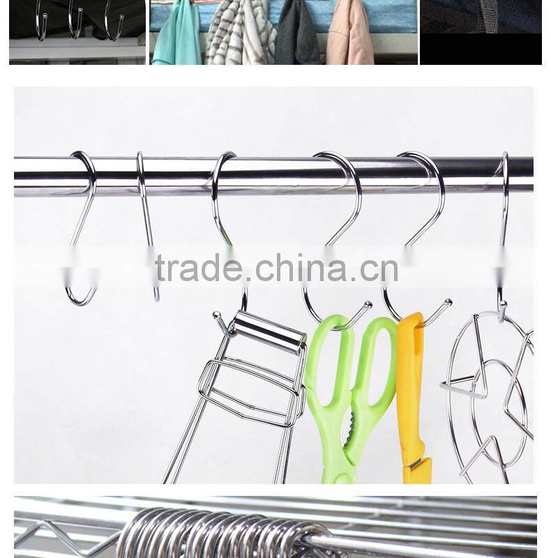 S shaped hanger hook metal S hook