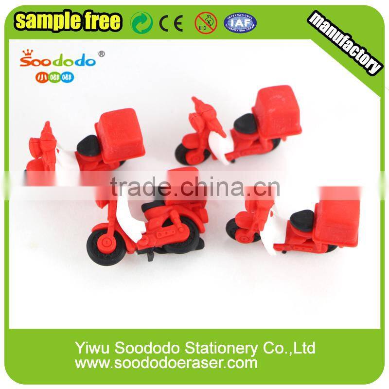 Chinese shaped motorcycle puzzle eraser