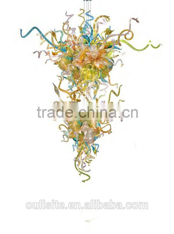 Double-shape Decorative Blown Glass Chanderlier Lighting