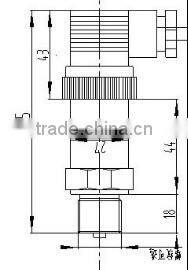 DP100 water differential pressure sensor industrial pressure transmitter air pressure transducer with high resolution