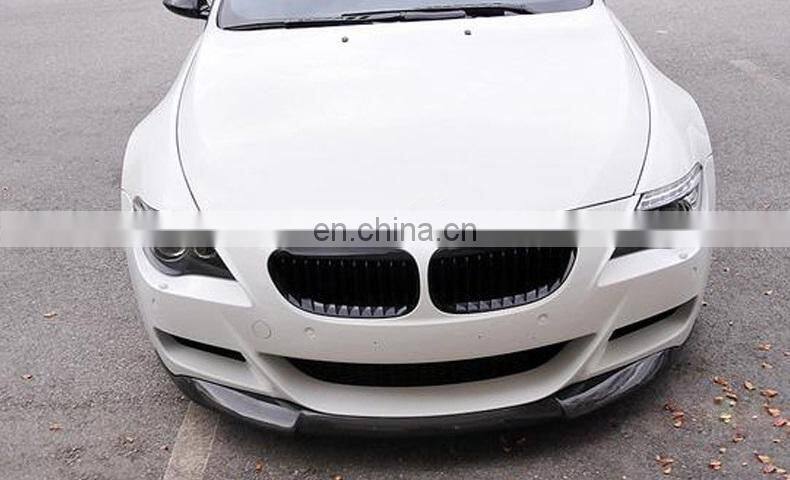 Runde Perfect Fitment Front Spoiler For 06-10 BMW 6 Series E64 M6 Car Front Shovel Carbon Fiber Front Lip Spoiler
