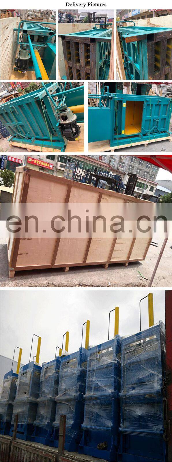 hydraulic vertical truck car used tyre baler for sale Scrap Waste baler machine