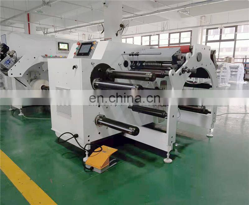 UTS370S High Speed Self Adhesive Label Sticker Cutter Rewinding Machine Price with Turret