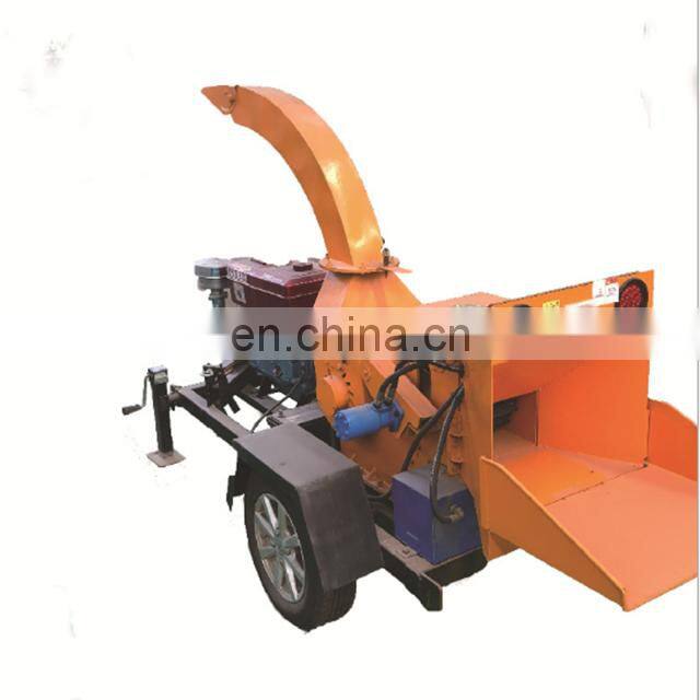 walking tractor driven animal feedstuff crusher Garden Use Wood Log Branches Mini Chipper Shredder Machine