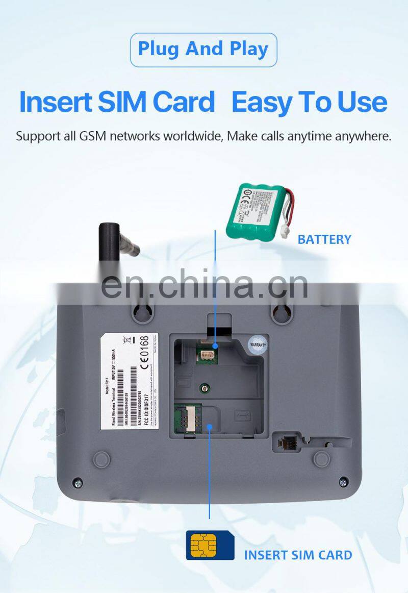 ALLINGE SDS1441 Best Quality SIM Card Slot Cordless Telephone with 4g Lte Wireless Wifi Routers Fixed Wireless Phone