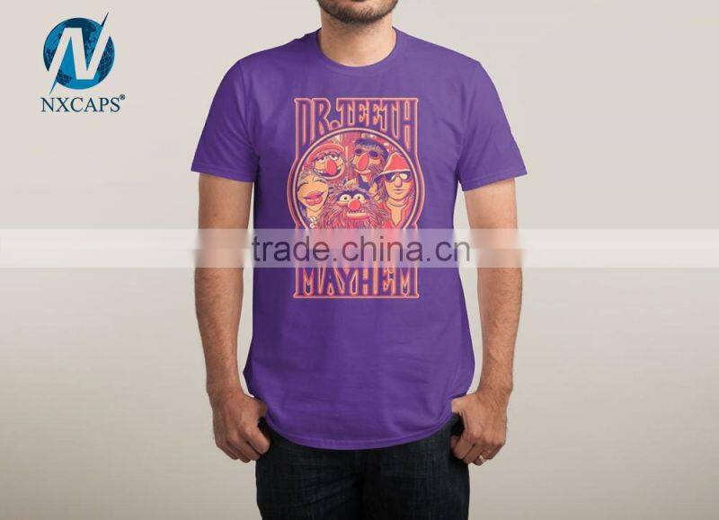 100% thin soft combed cotton vintage casual v neck tshirt for men wholesale