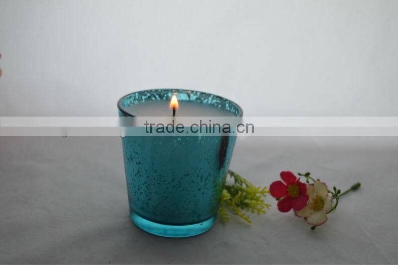 Glass Candle Holder With Wax wedding decoration candelabra favor wholesale