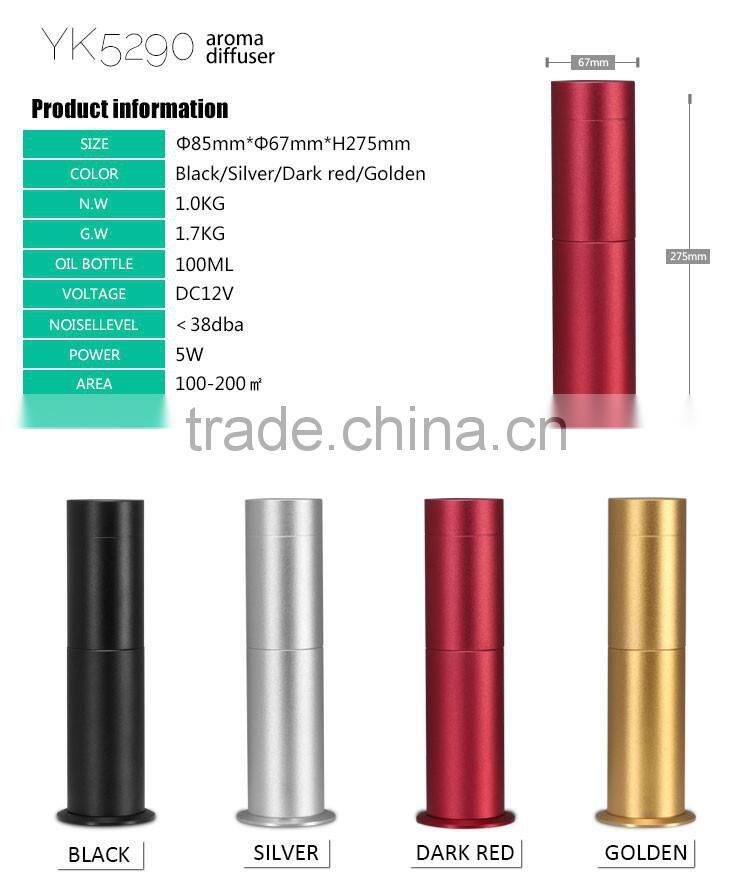 High quality aluminium electric aroma diffuser 100ml aromatherapy essential oil diffuser/Aroma humidifier with timer