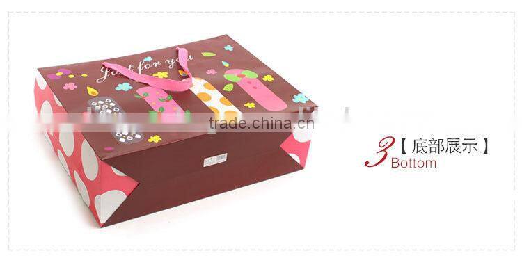 lovely candle pattern boutique paper shopping bag