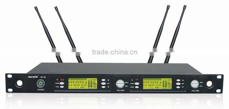 OKMIC Professional Dual Channels Wireless Gooseneck Microphone