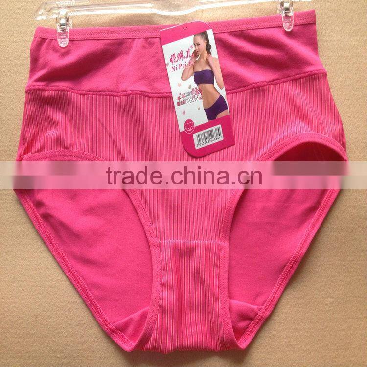 0.49USD High Quality Mixing Colors Cotton Material Large Size Fat Sexy Ladies Panties/Thongs (jlhnk214)