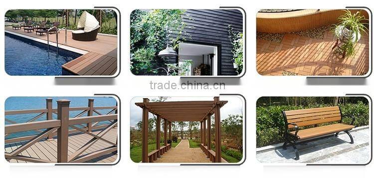 Zero defect wood plastic composite WPC tile decking floor
