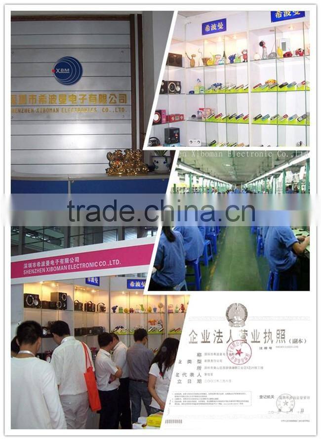 Frequency 88 to 108mhz rechargeable battery USB host TF card reader slot fM radio