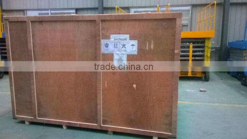 12m hydraulic man lift for glass washing / Double mast aluminum lift platform