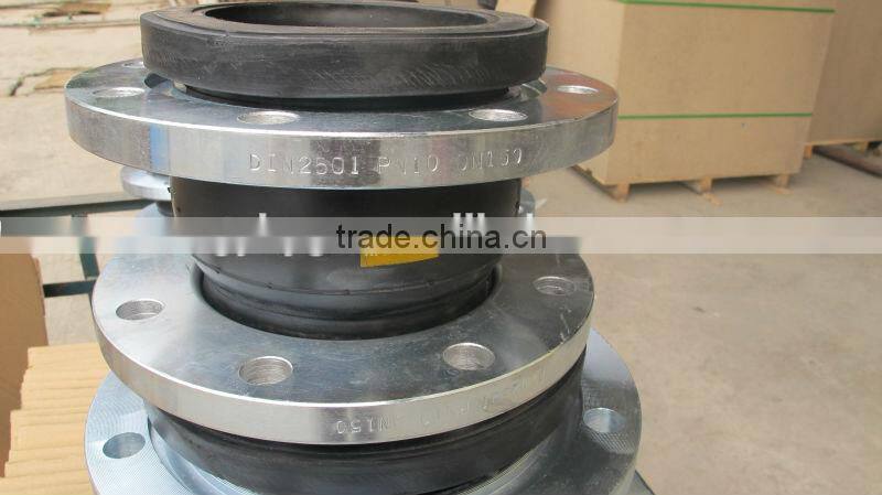 single sphere flanged rubber expansion joint