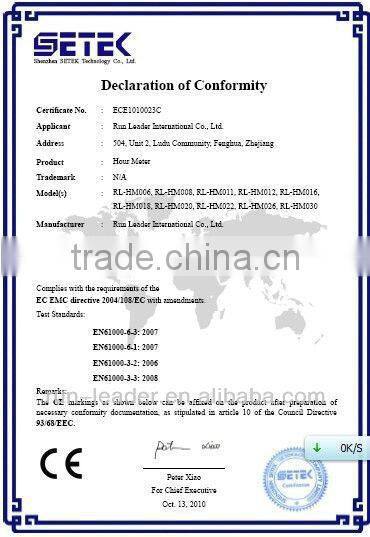 Digital Inductive Waterproof Tachometer Hour Meter Used For Gasoline Engine 2/4 Stroke