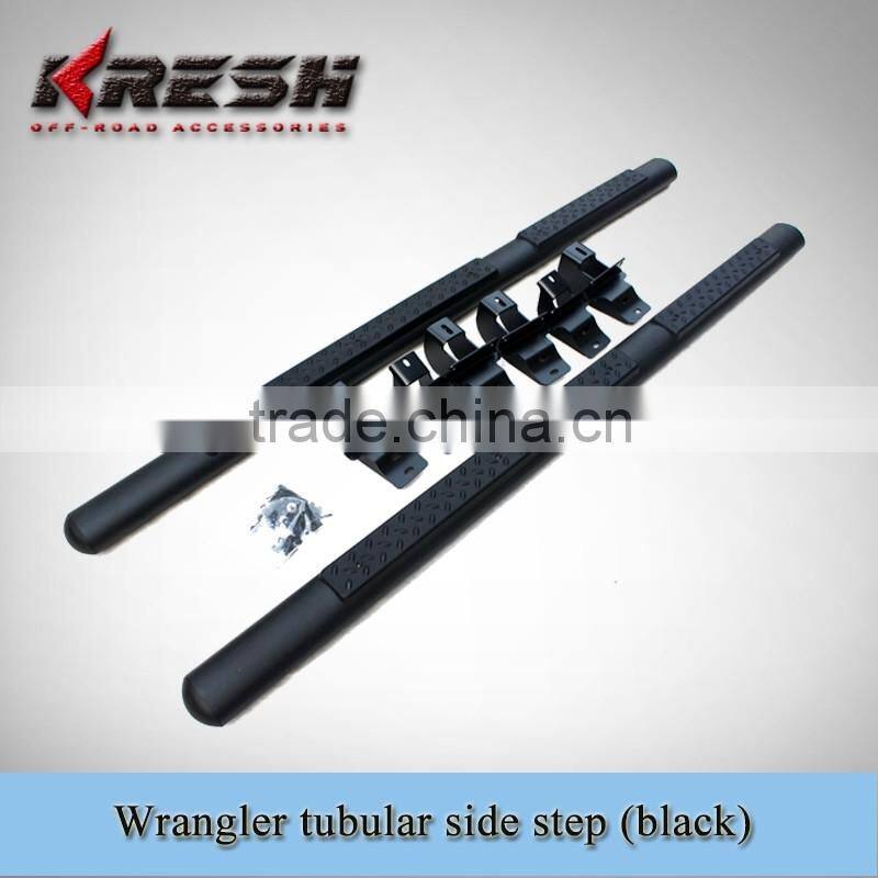 Hot sale black jeep Wrangler sahara side step and tubular side steps