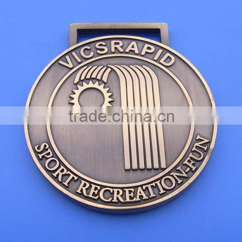 round brass sports recreation fun decorative metal medallions