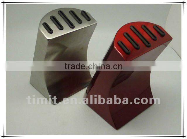 6pcs stainless steel solid handle good quality kitchen color knife