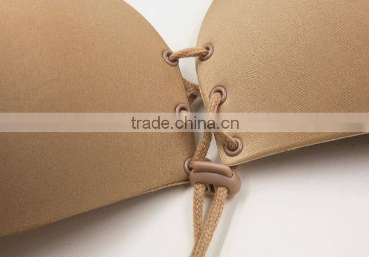 Cute teen lala push up invisible silicone bra