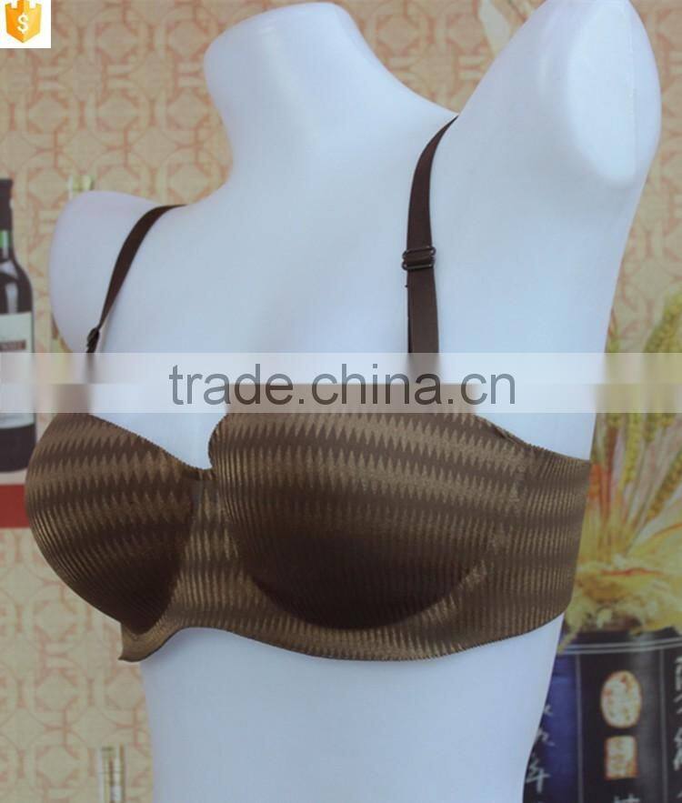 Fashionable gray curve line laser cut brassier