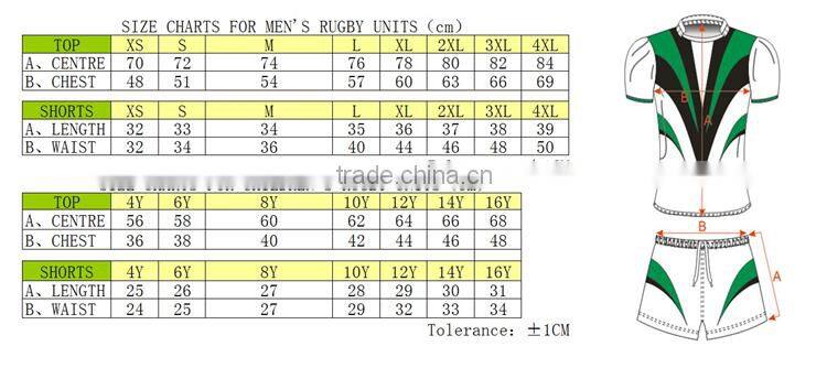 100% Polyester Sublimation Printing Men's England Rugby Uniforms With Fabric