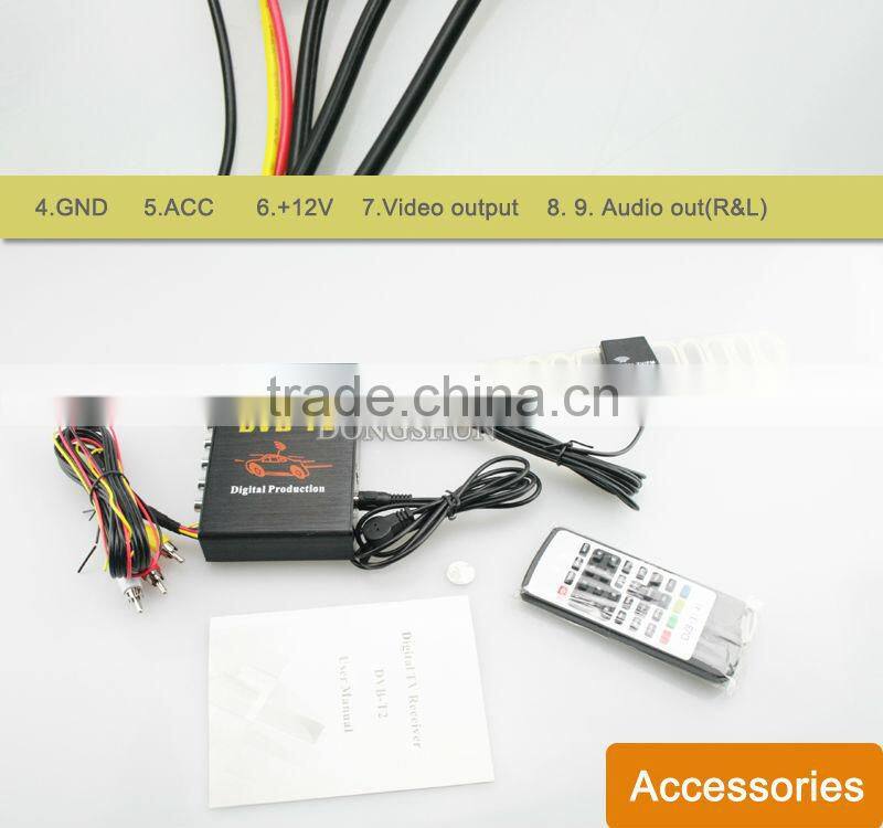 TV-T2 Car DVB-T T2 TV receiver for Russia/Thailand