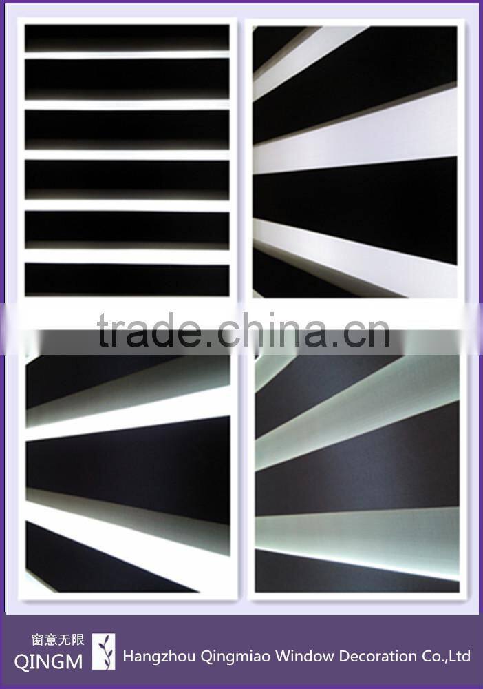 QINGMIAO Wholesale Polyester Material Blackout Blinds