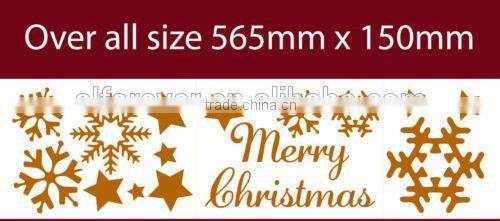 pvc eco-friendly Christmas wall sticker