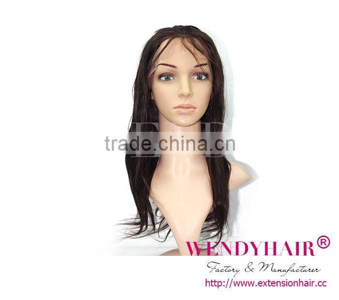 2013 TOP new fashion good quality full lace virgin brazilian human hair wig