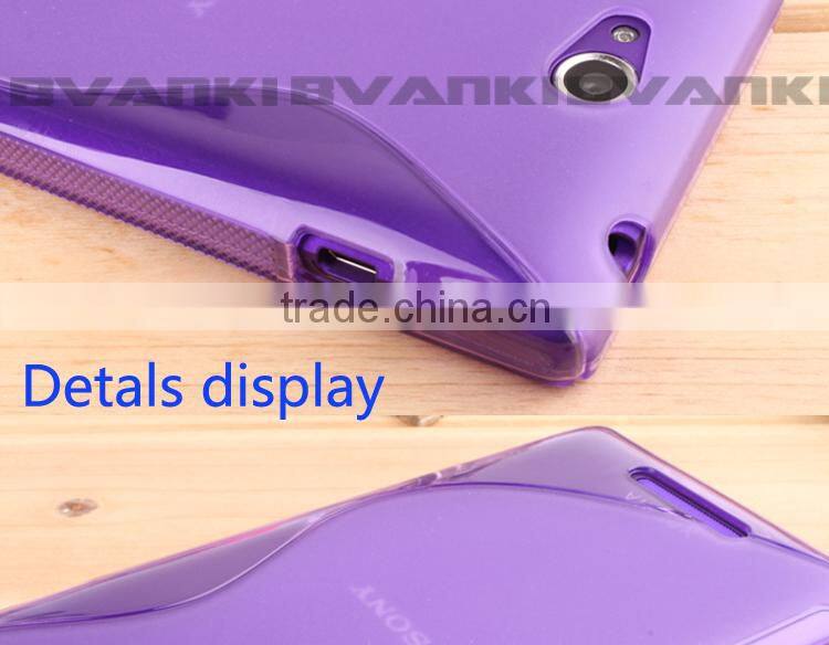 New S Line TPU Silicone Gel case for Sony Xperia C S39h Cheap Price TPU S Line Back Cover Case for Sony Xperia C S39h C2305