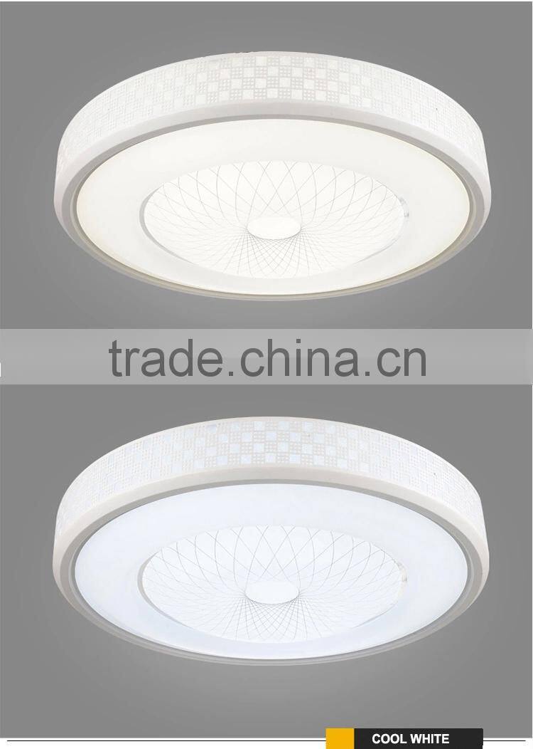 Easy installation China factory acrylic lampshade led light ceiling
