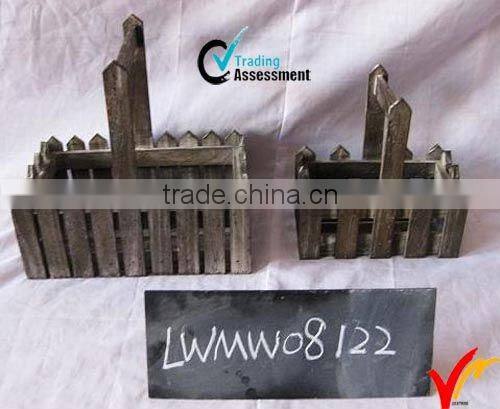 antique country style and barrier type wooden basket