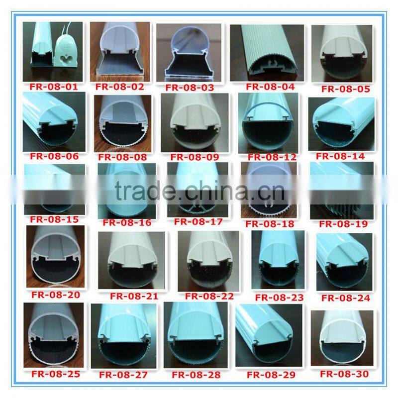 2015 hot sale design factory price for aluminum T8 led tube light cover