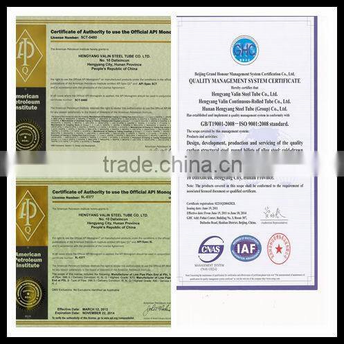 ASTM A106 submarine linepipe conveying liquid steel pipe