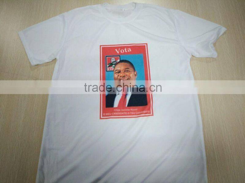 2015 promotional t-shirt for electoin advertising/ voting t-shirt with customized