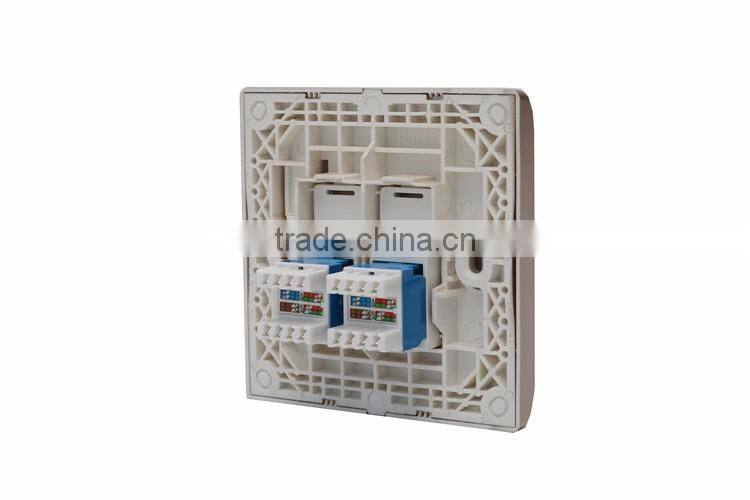 white faceplate rj45 rj11 faceplate systimax rj45 faceplate