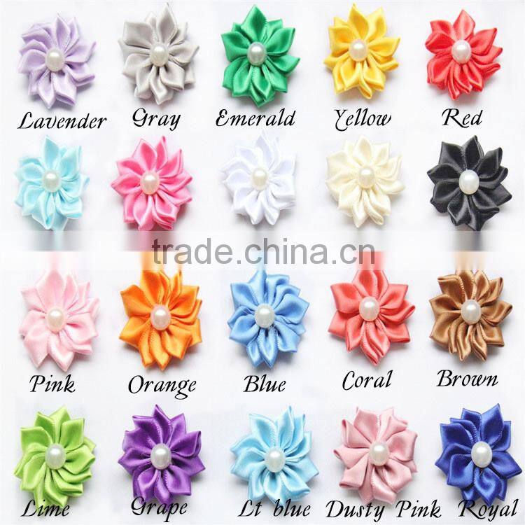 3"Lotus flower- decorative flowers-Hand sewing beads flower-fairy princess accessories/headband baby set