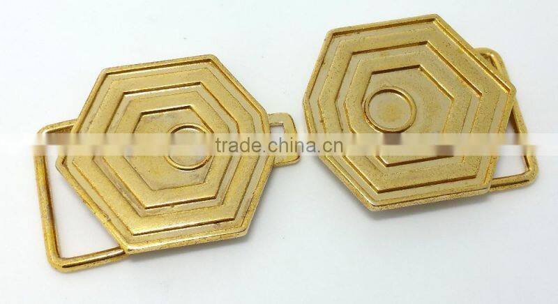 3d metal cheap two joint belt buckle