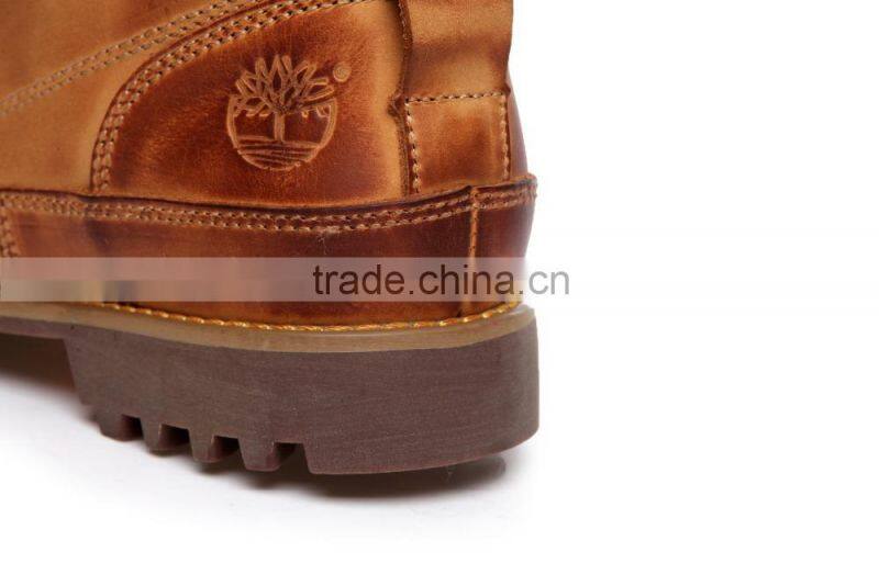 Comfortable custom winter leather men shoes in guangzhou