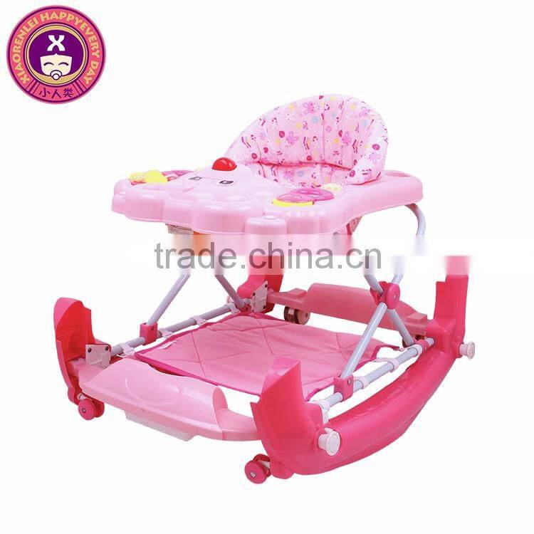 Modern Easy Steer Music & Lights Luxury 8 Wheels Jeep Baby Walker