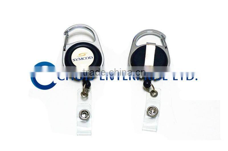 Custom Printing Colored Carabiner Reel, Badge Reel