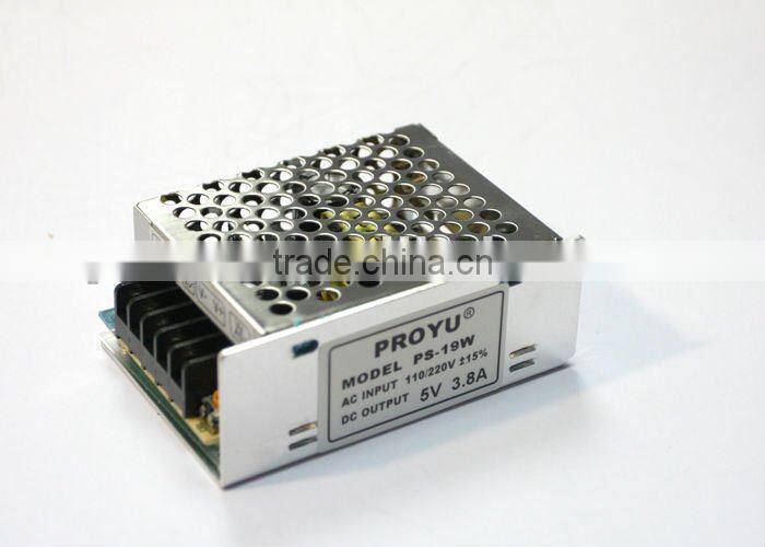 19W Switch Power Supply 100~120V/200~240V AC input 5V3.8Aoutput PY-5V3.8A