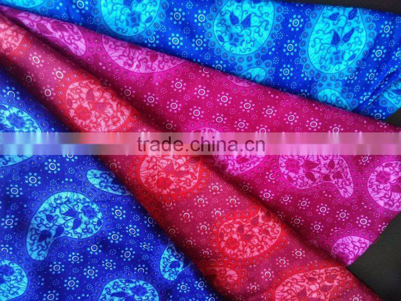 Rayon challis solid/reactive fabric/viscose fabric/rayon fabric