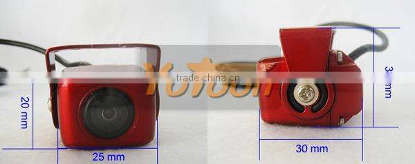 NEW Car rear view 170 angle camera guard line CCD effect(red)