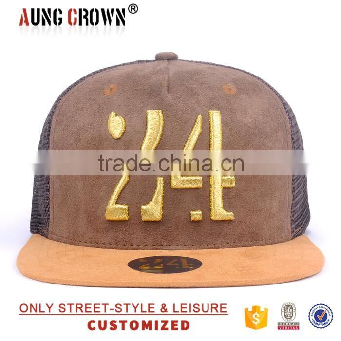 Outdoor Unisex Snapback Embroidery Caps Trucker