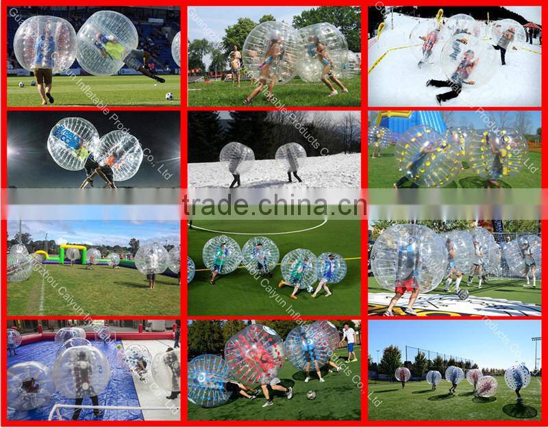 0.8mm TPU bubble ball human sized soccer bubble ball